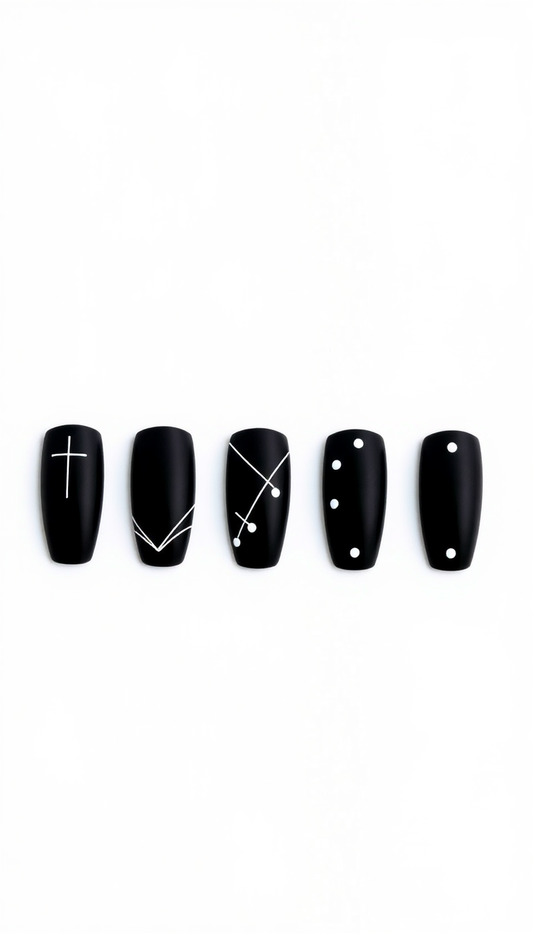 13. Bold Black with Minimalist Designs