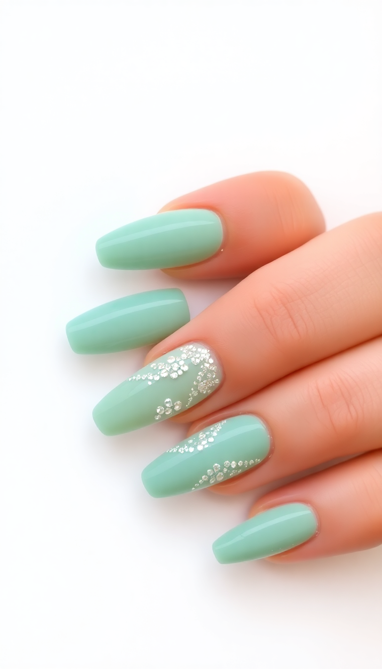 13. Seasonal Sparkle in Sea Green