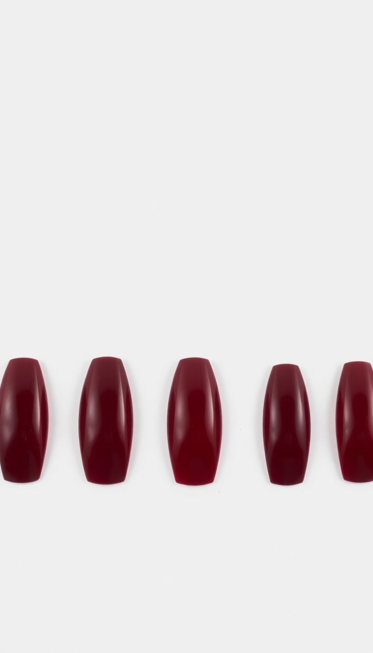 14. Maroon Stiletto Nails