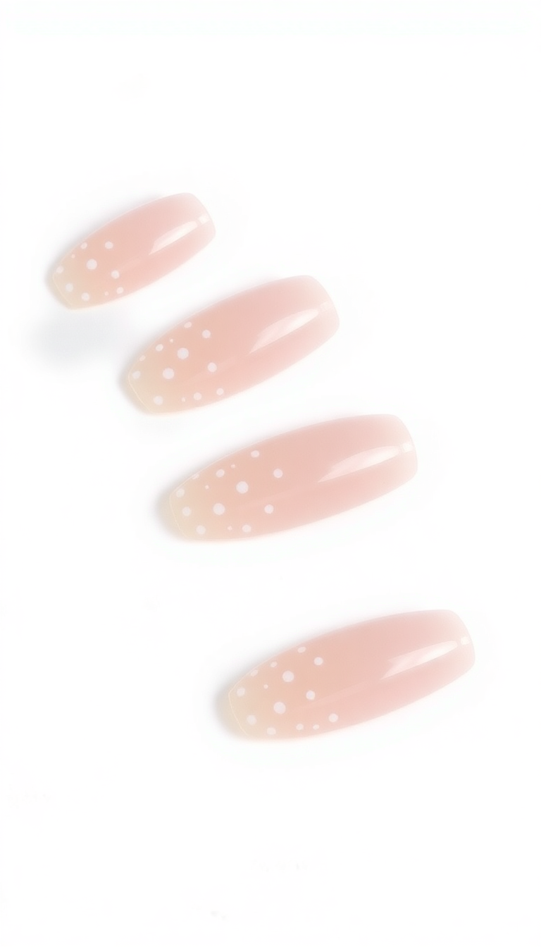 18. Transparent Gloss with White Dots