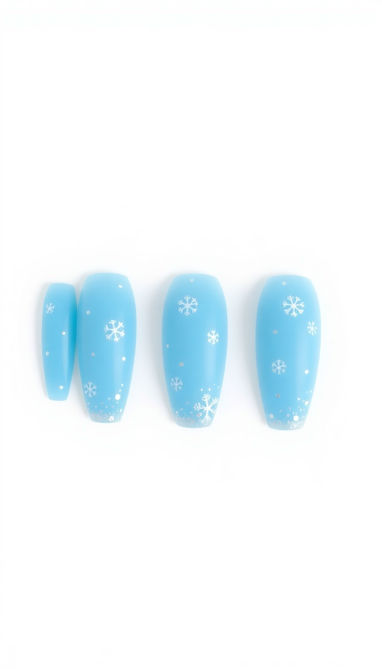 2. Frosted Blue Elegance