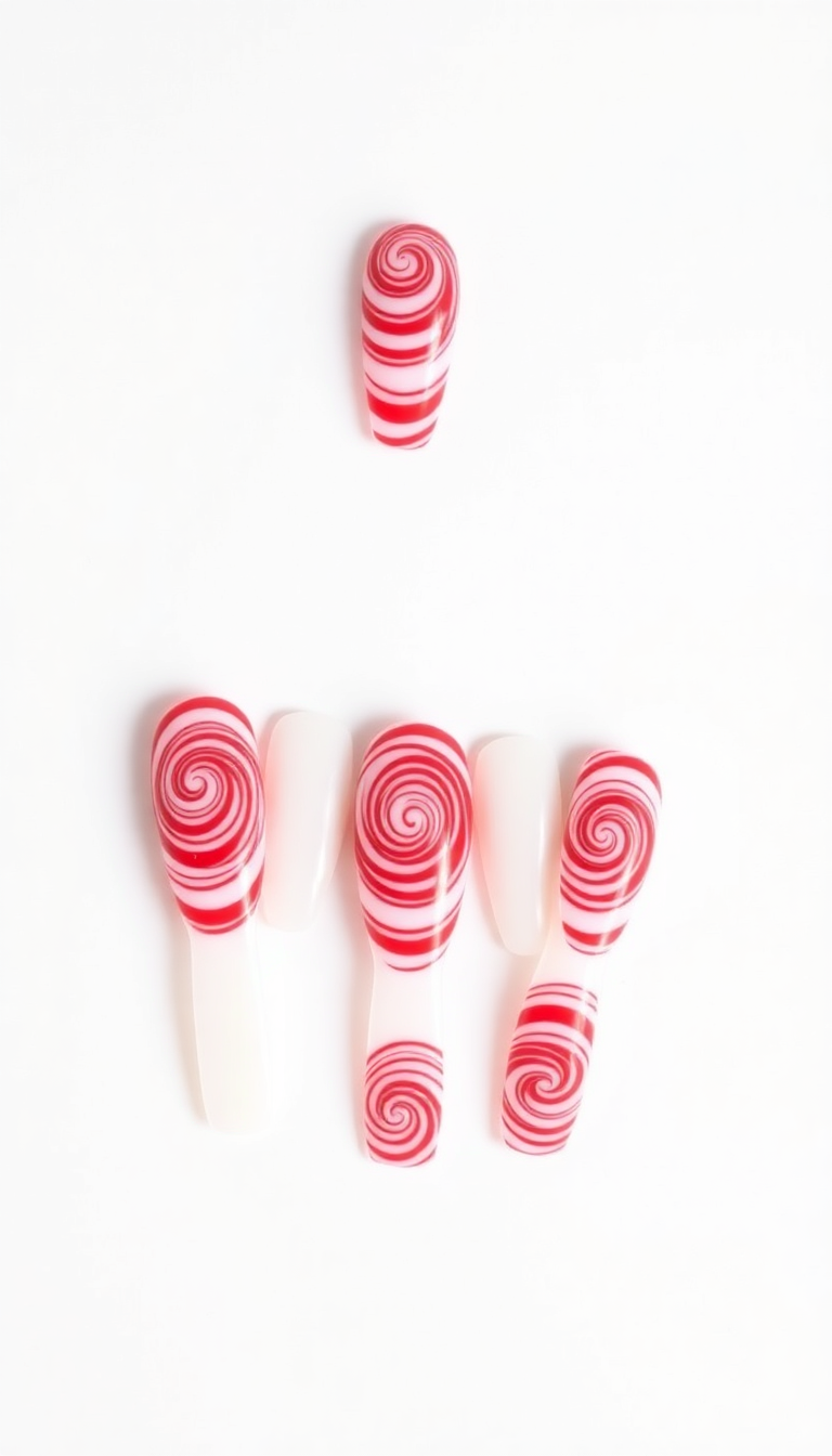 23. Playful Candy Cane Stripes