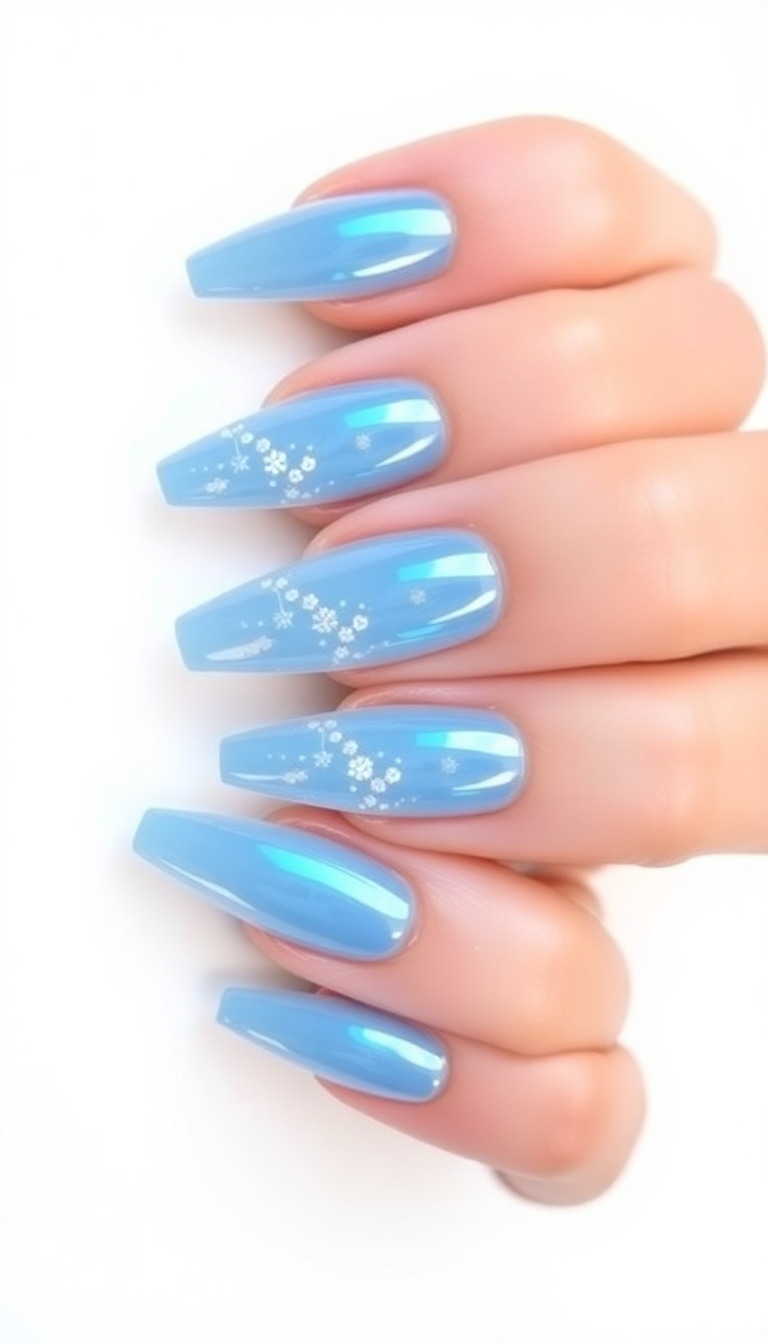 3. Frosty Blue Chrome Accents