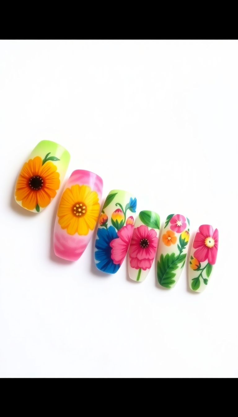 4. Bright Floral Impressions