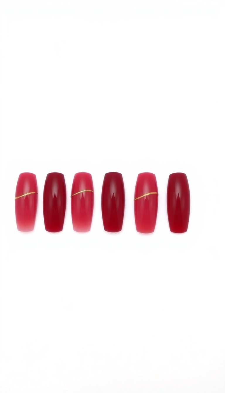 4. Deep Crimson Ombre