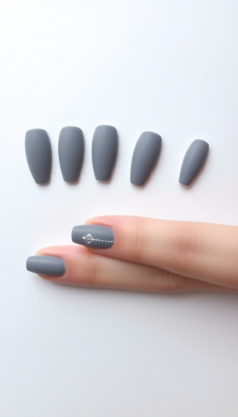 4. Matte Gray Elegance