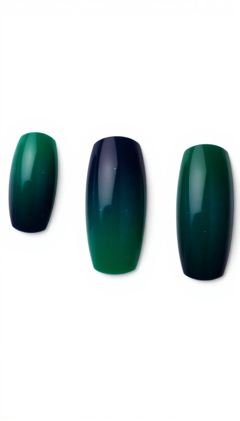 5. Deep Green and Navy Tones