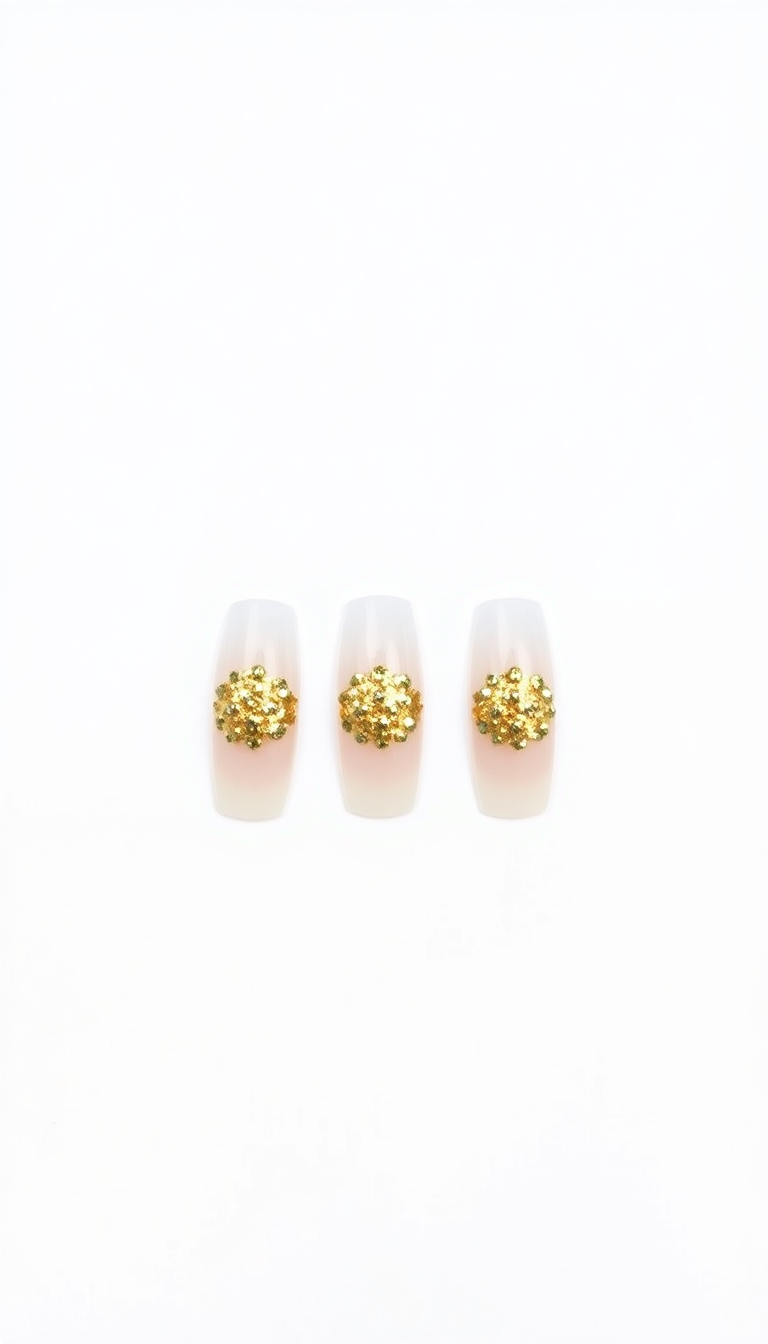 5. Glittery Gold Accents