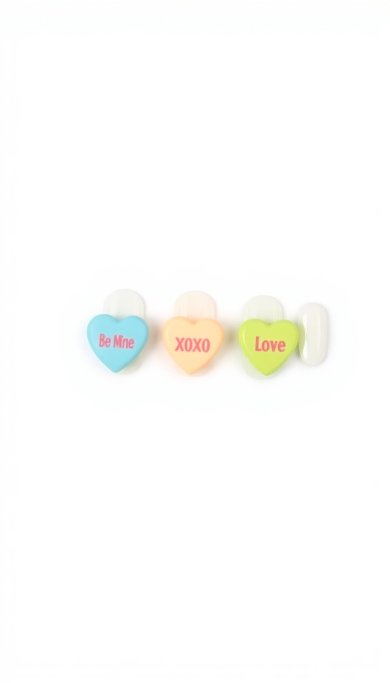 6. Playful Candy Hearts