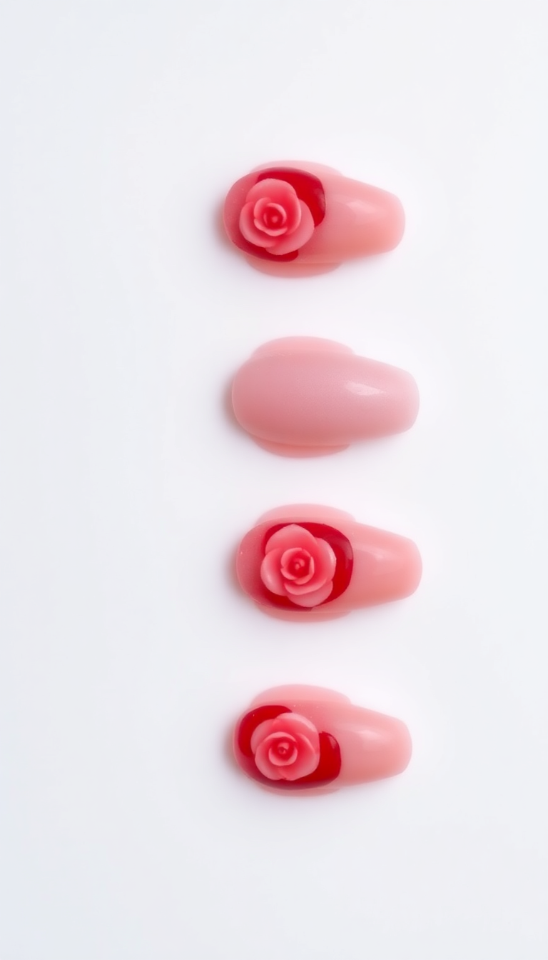 6. Romantic Rose Petal Design