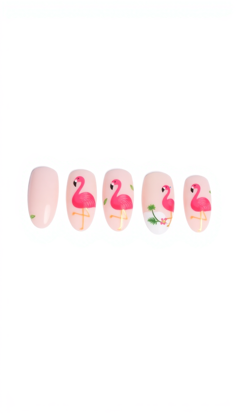 7. Flirty Flamingo Fun