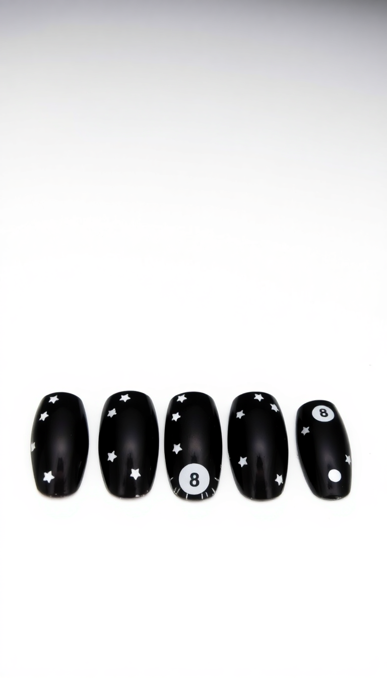 8-Ball Nail Art