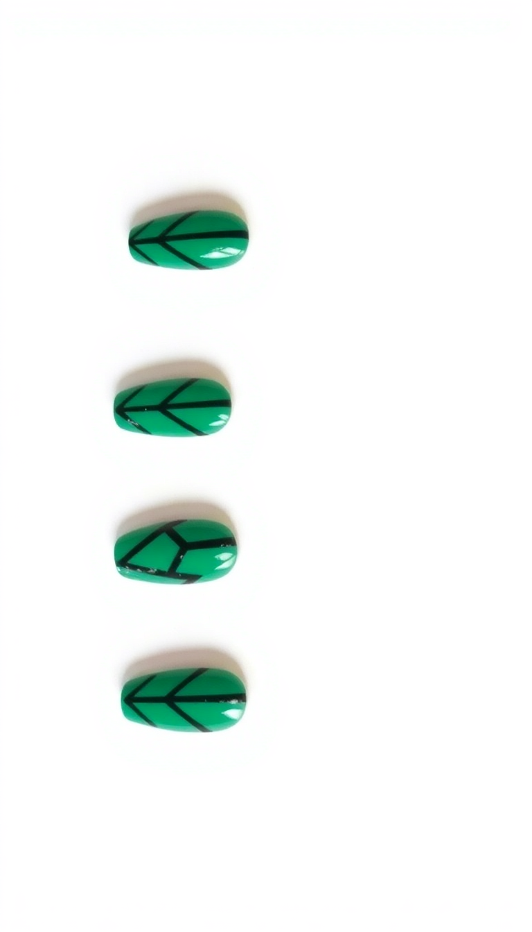 9. Bold Emerald Green Contrast