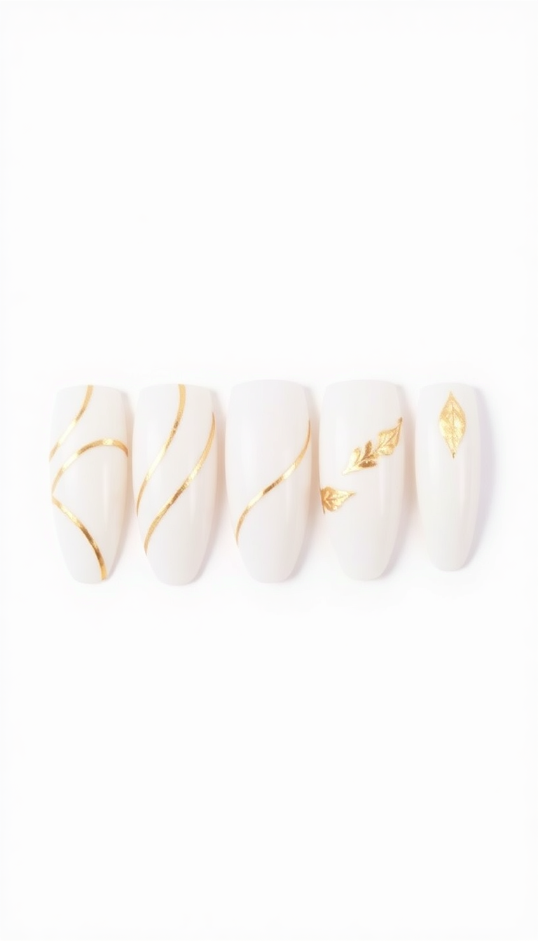 9. Classic White and Gold Elegance