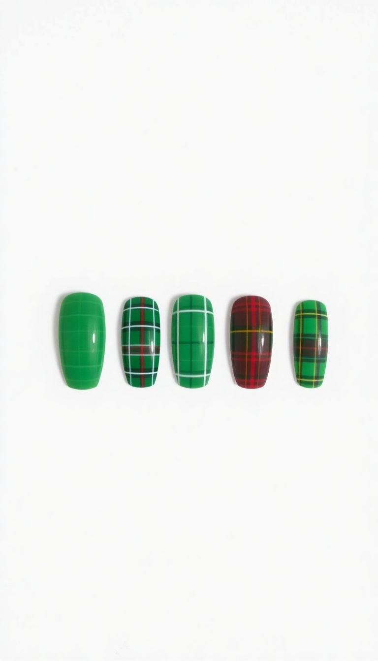 9. Festive Green and Red Plaid