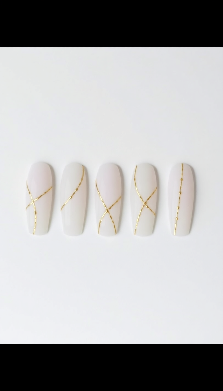 9. Minimalist White & Gold