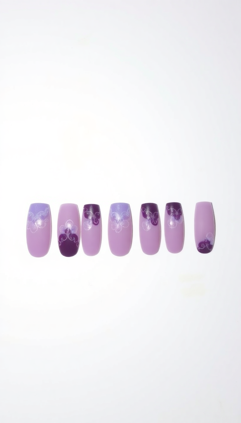 9. Plum Purple and Frosted Lilac