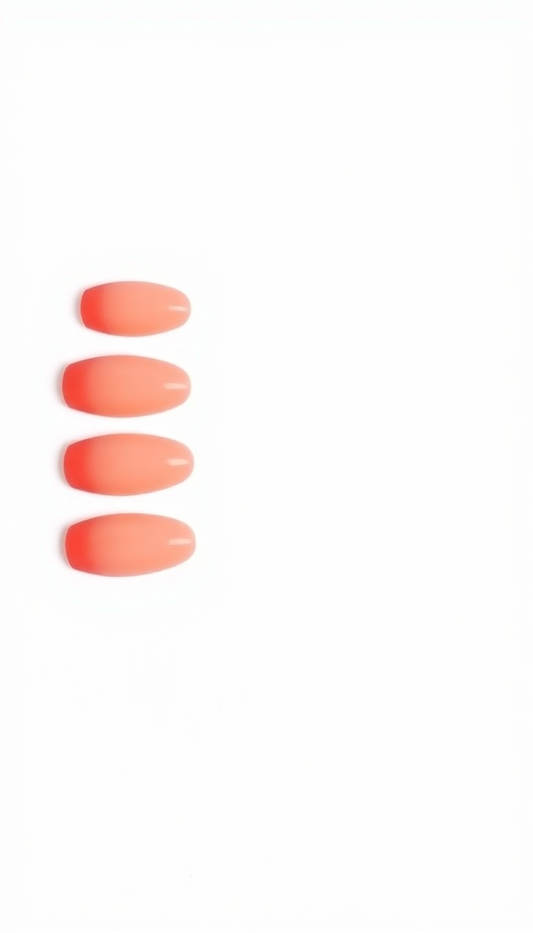 Coral Press-on Nails