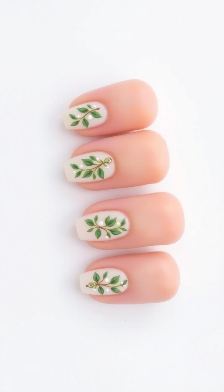 Leaf Nail Art