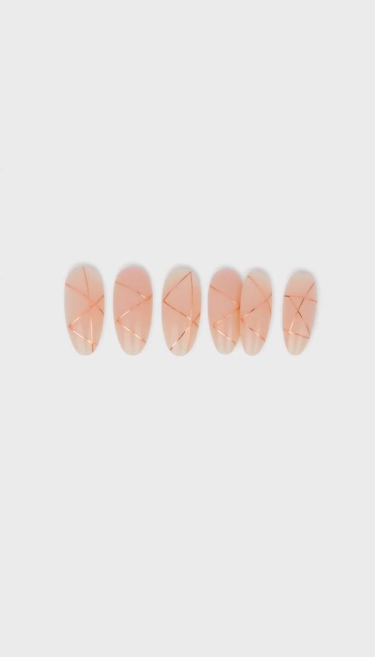 12. Minimalist Rose Gold Lines