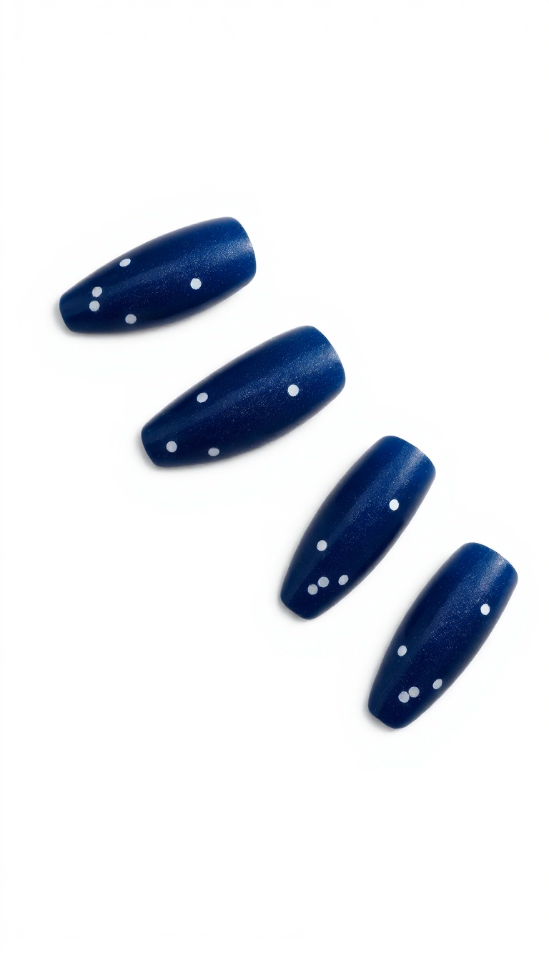 12. Nostalgic Navy Nails