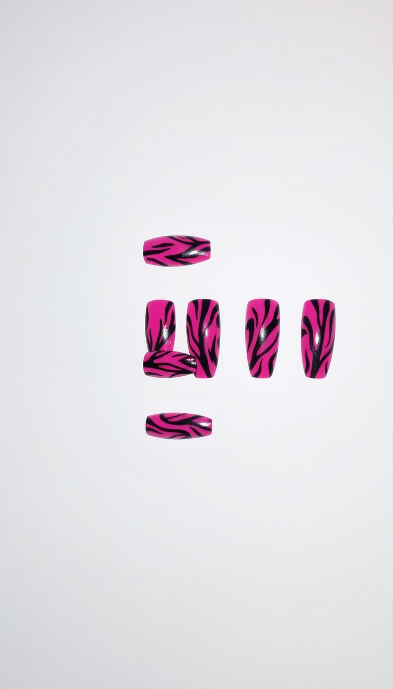 13. Hot Pink and Zebra Stripes