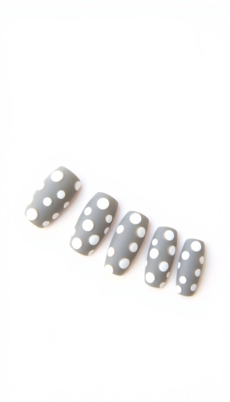 13. Playful Polka Dots on Gray