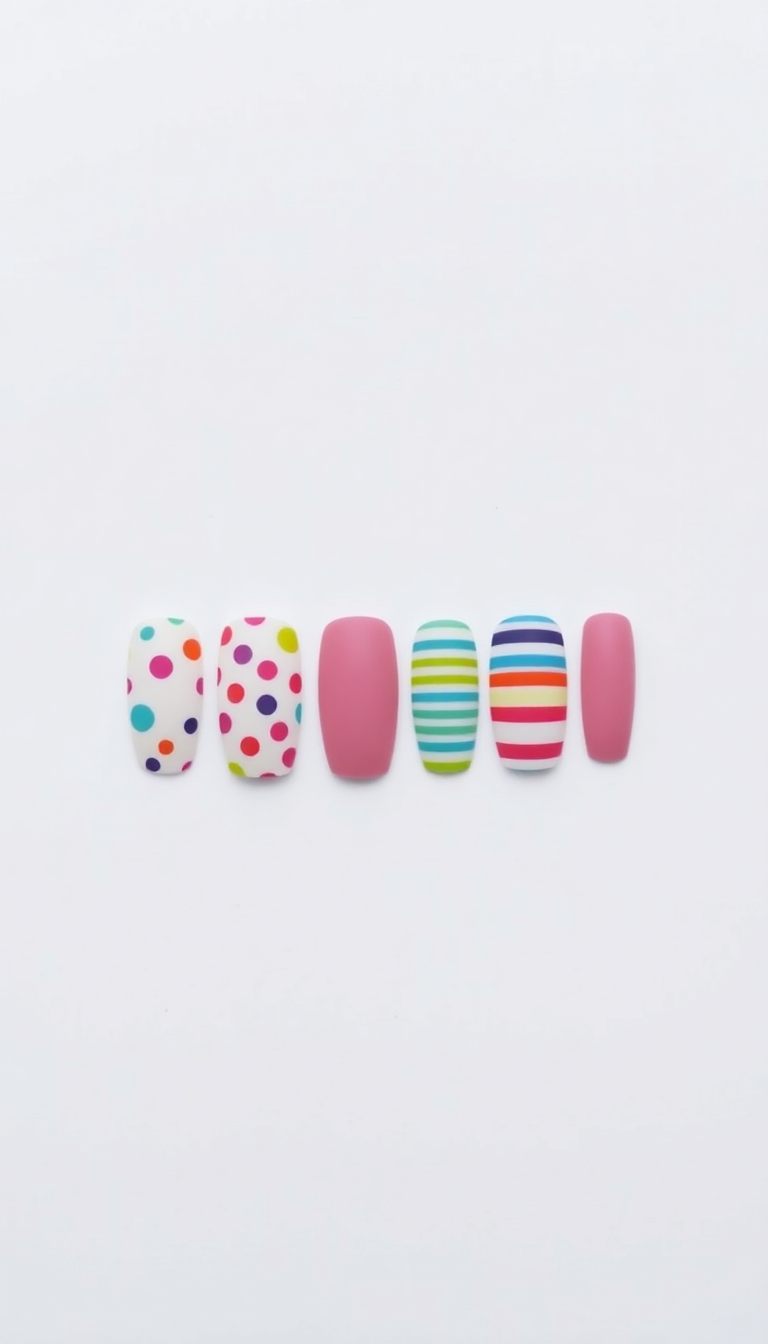 14. Playful Polka Dots and Stripes