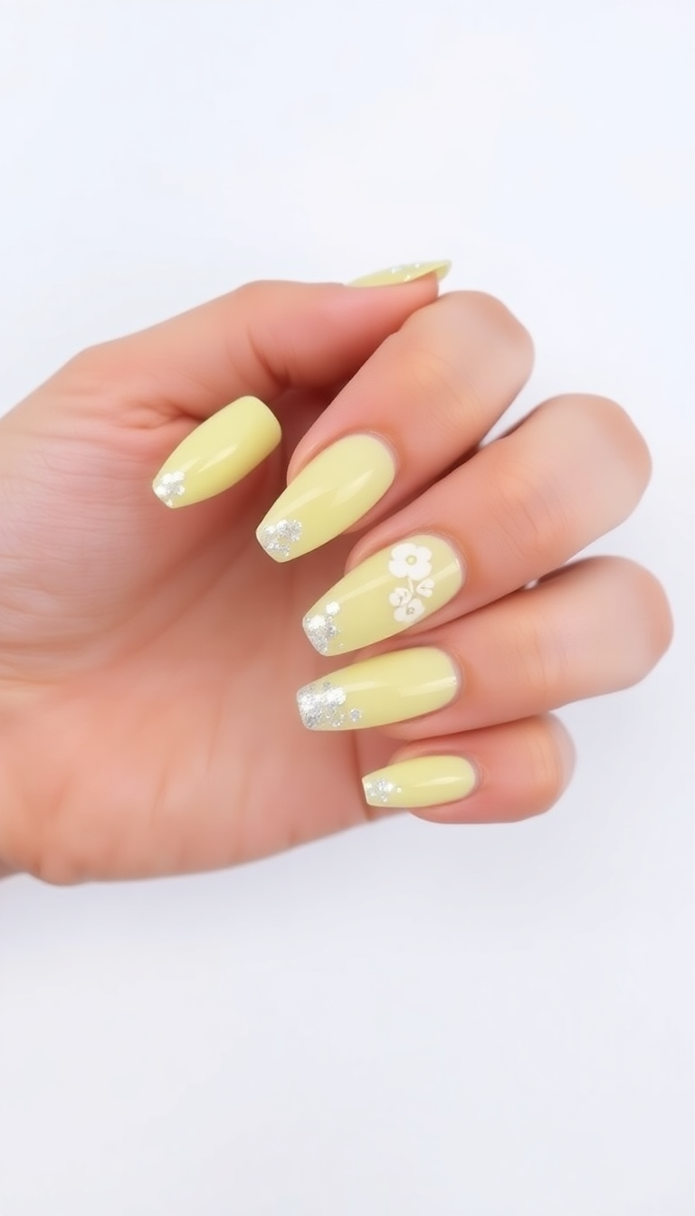 2. Pastel Lemon Accents