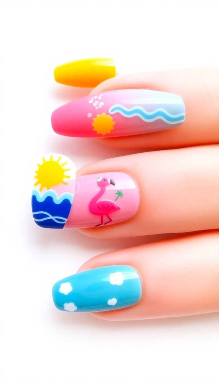 2. Summer Vibes - Bright and Bold