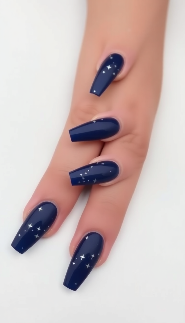 23. Moody Blue with Twinkling Stars