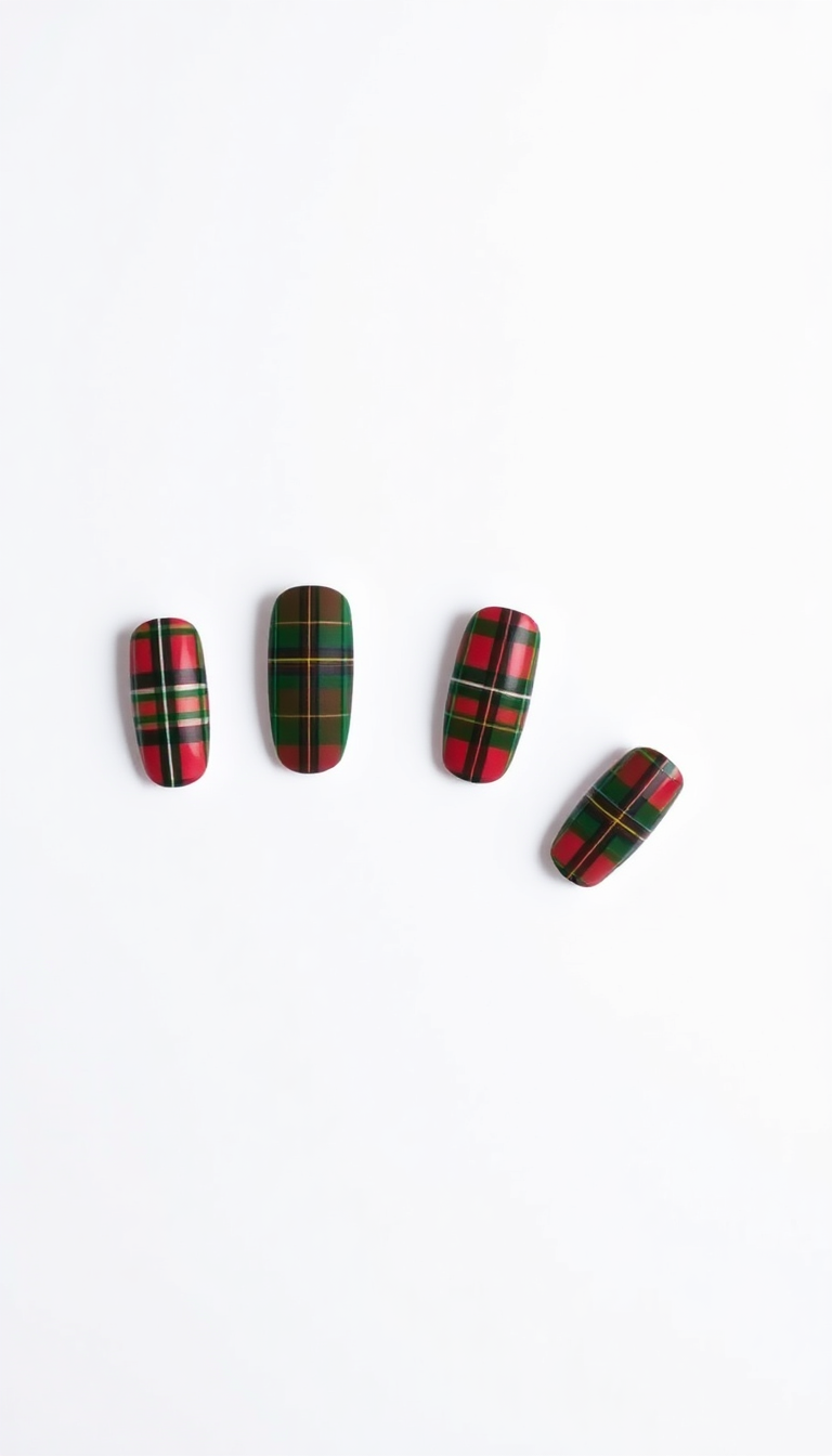 3. Festive Red and Green Plaid