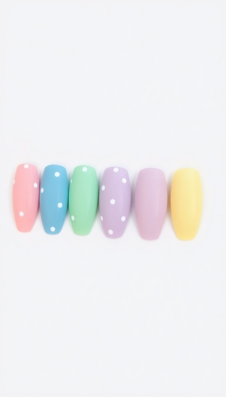 3. Pastel Polka Dots