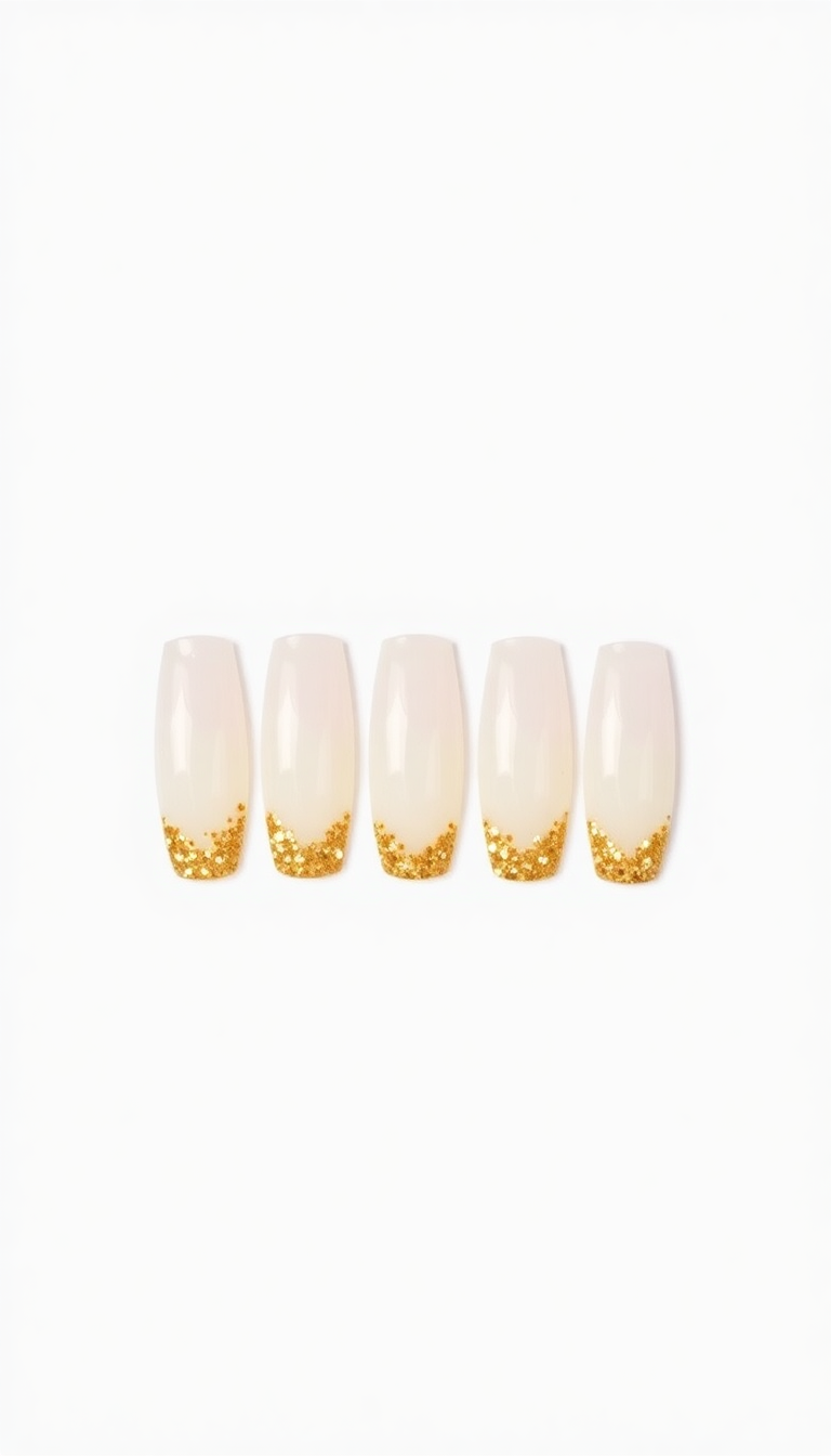 4. Golden Glitter Ombre