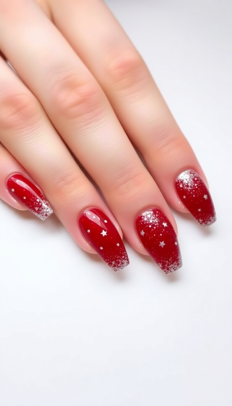 5. Festive Glitter Ombre