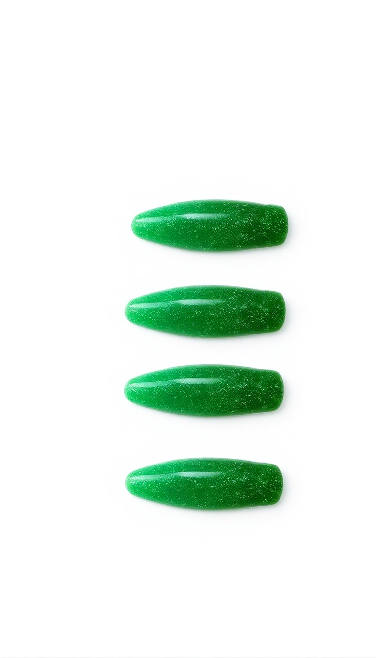 5. Festive Green Sparkle