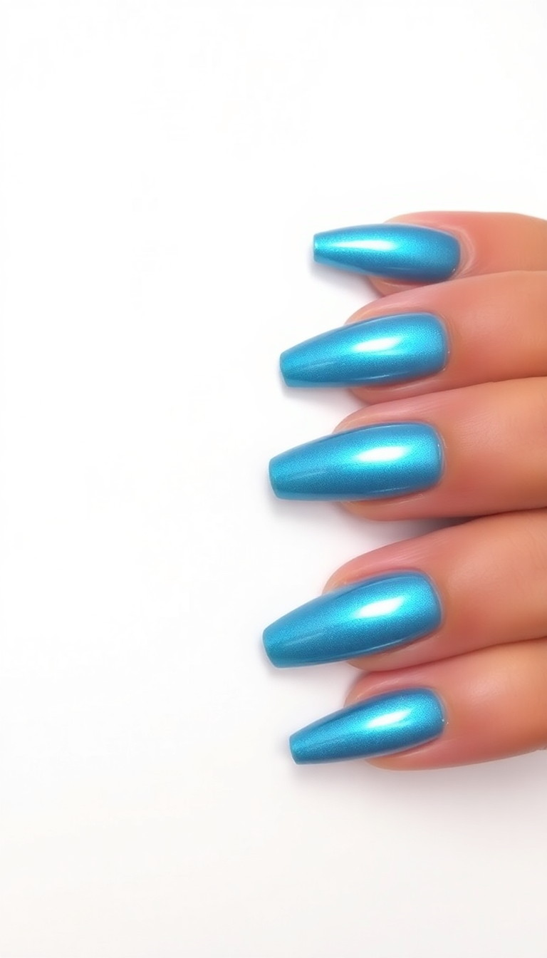 5. Icy Blue Metallic Shine