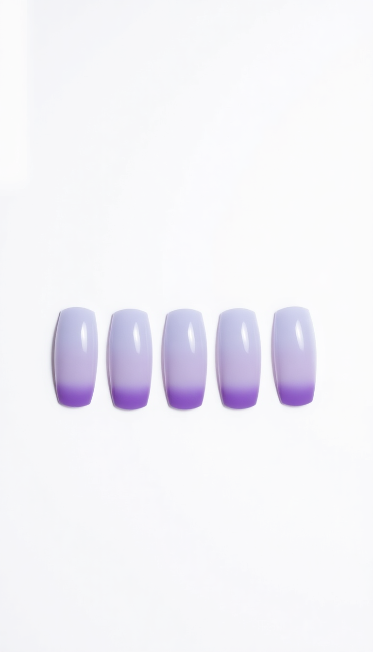 6. Delicate Lavender to Vibrant Violet Shift