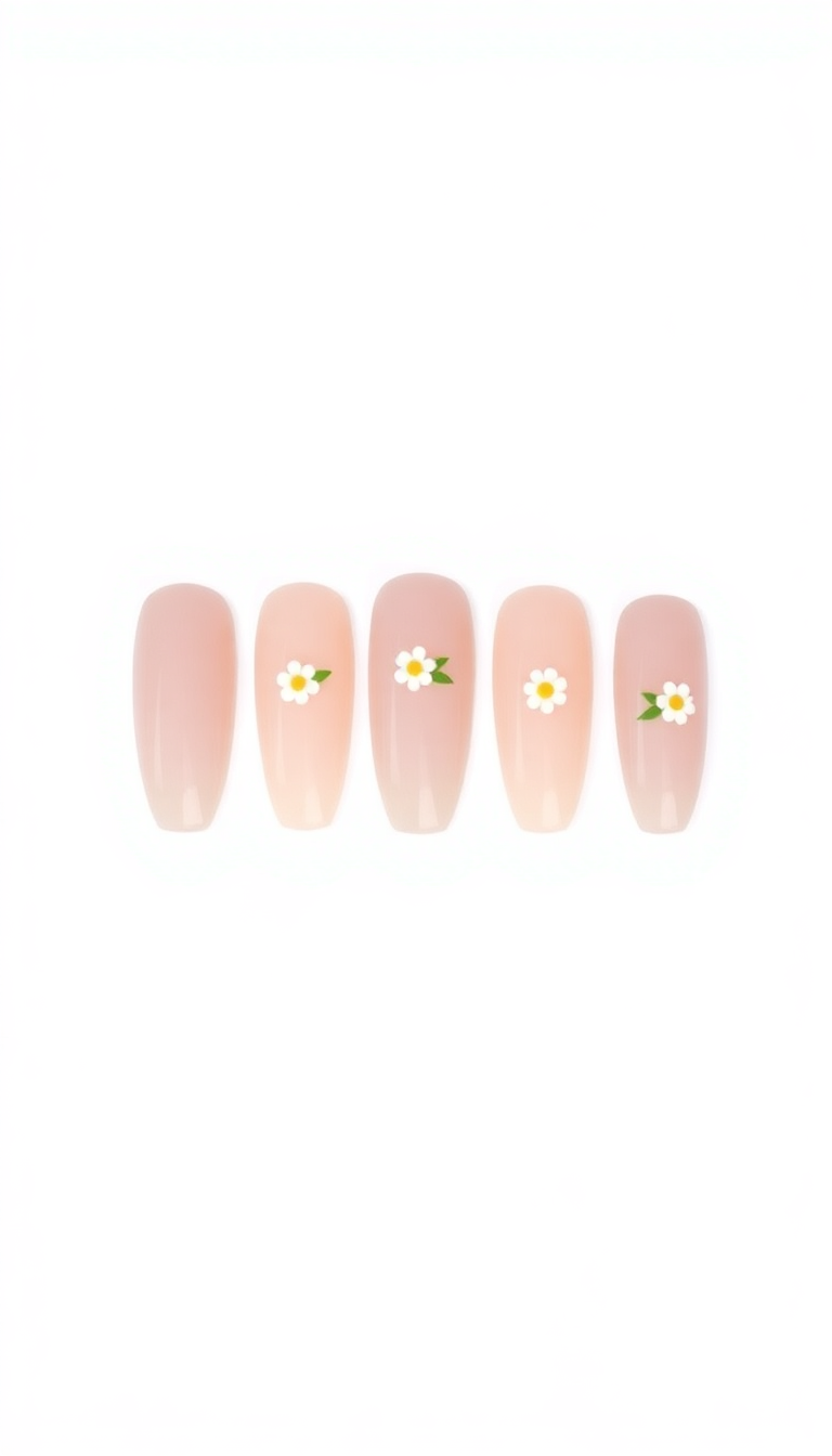 6. Minimalist Daisies Design