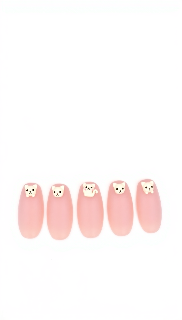 7. Pastel Pink Kitty Charms