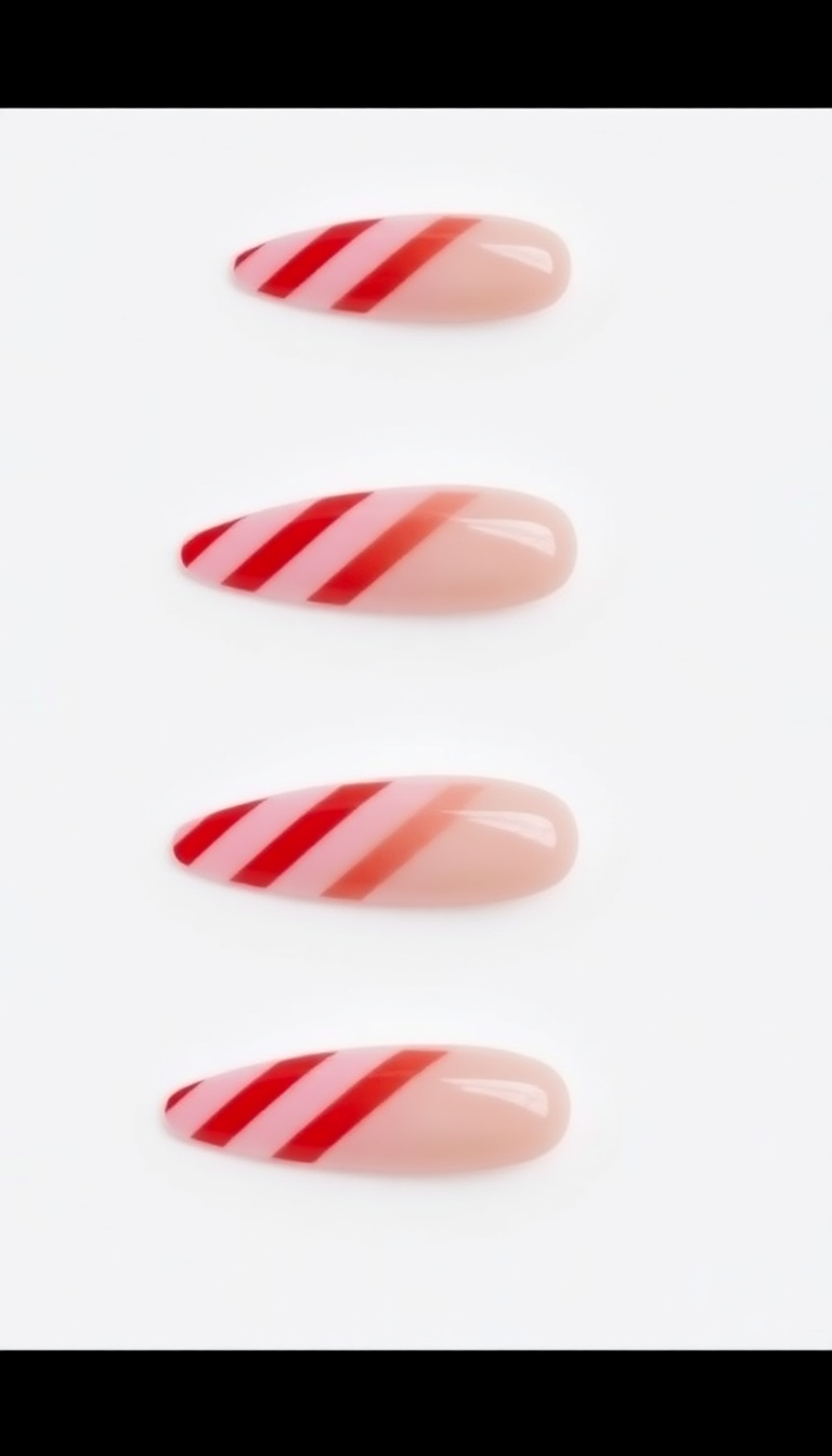 8. Candy Cane Inspired Tips