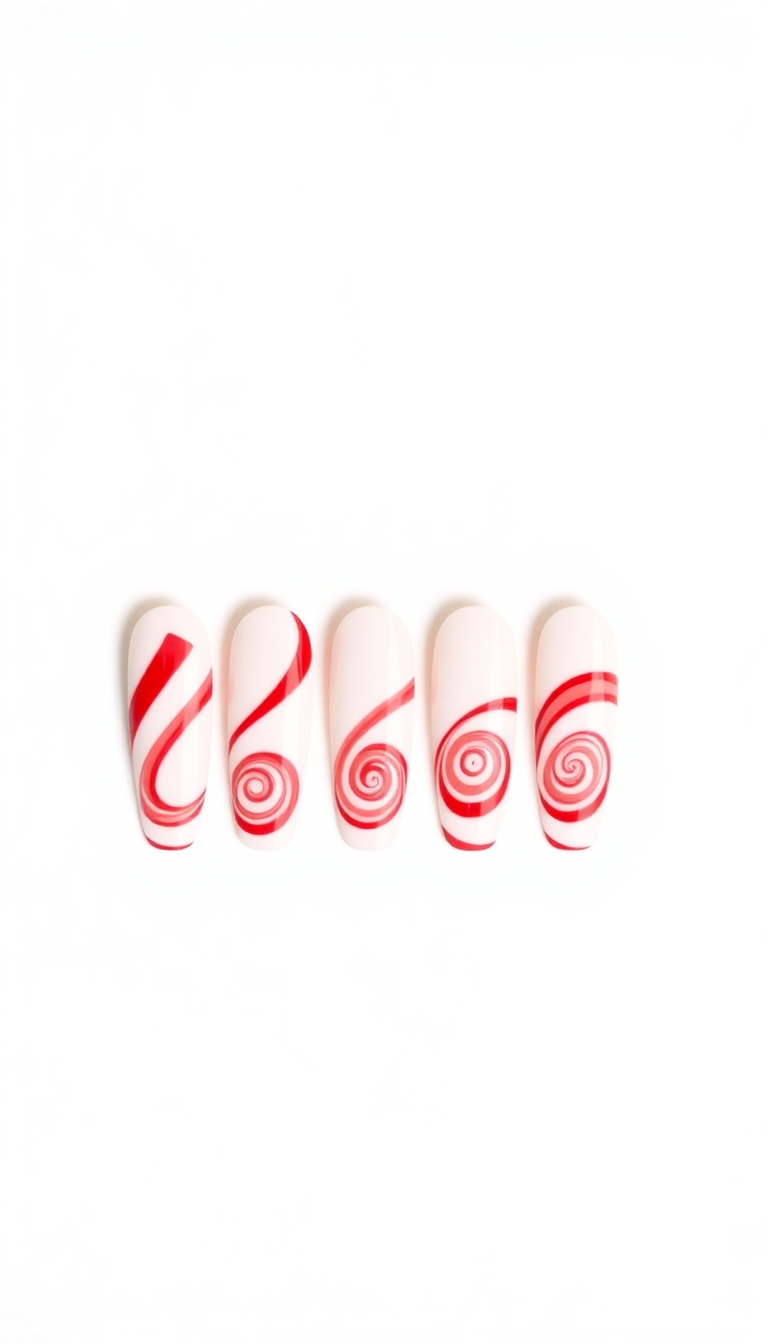 8. Playful Candy Cane Stripes