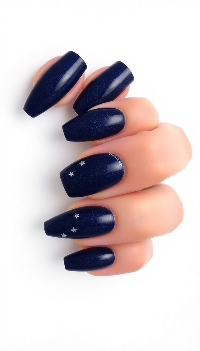 8. Velvet Navy Elegance