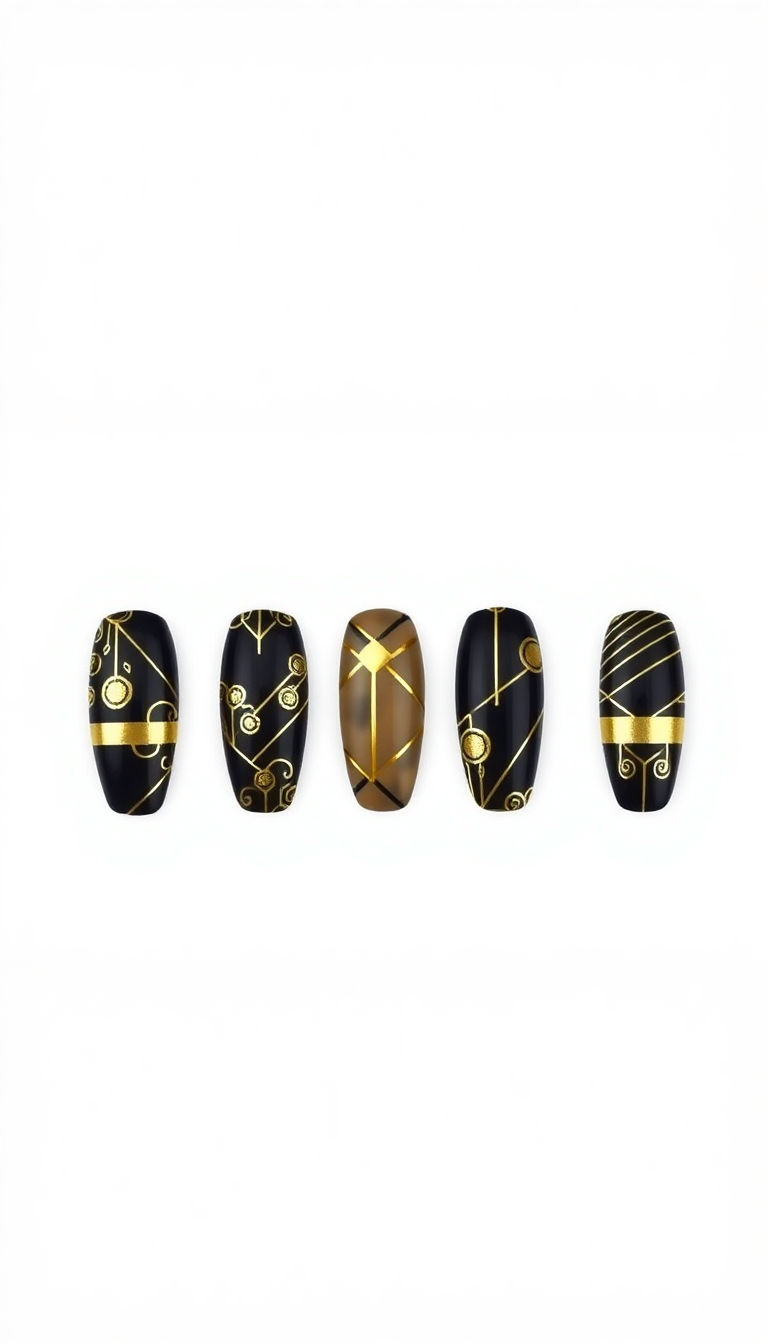 9. Bold in Black and Gold