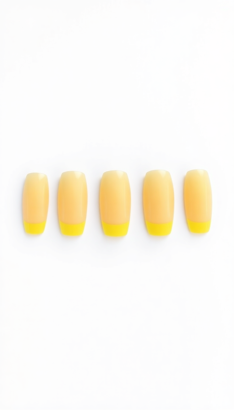 9. Mellow Yellow French Manicure