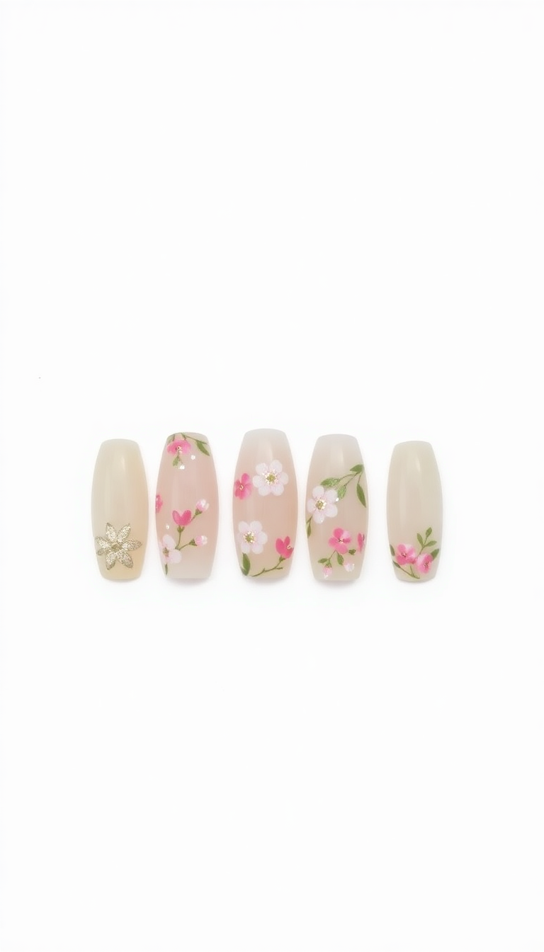 9. Retro Blossom Glitters - Sparkles and Flowers Combined