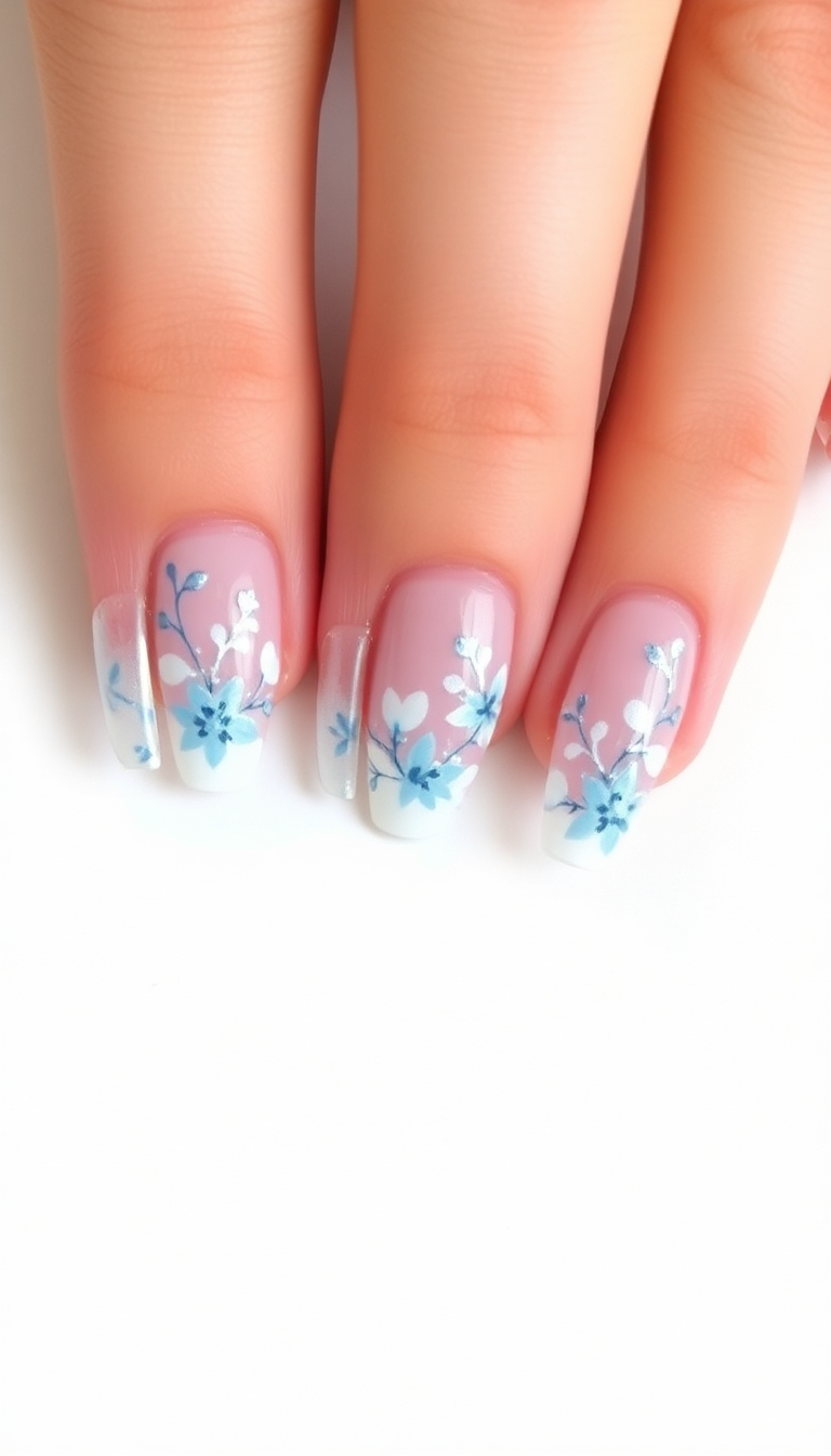 9. Winter Floral Overlays