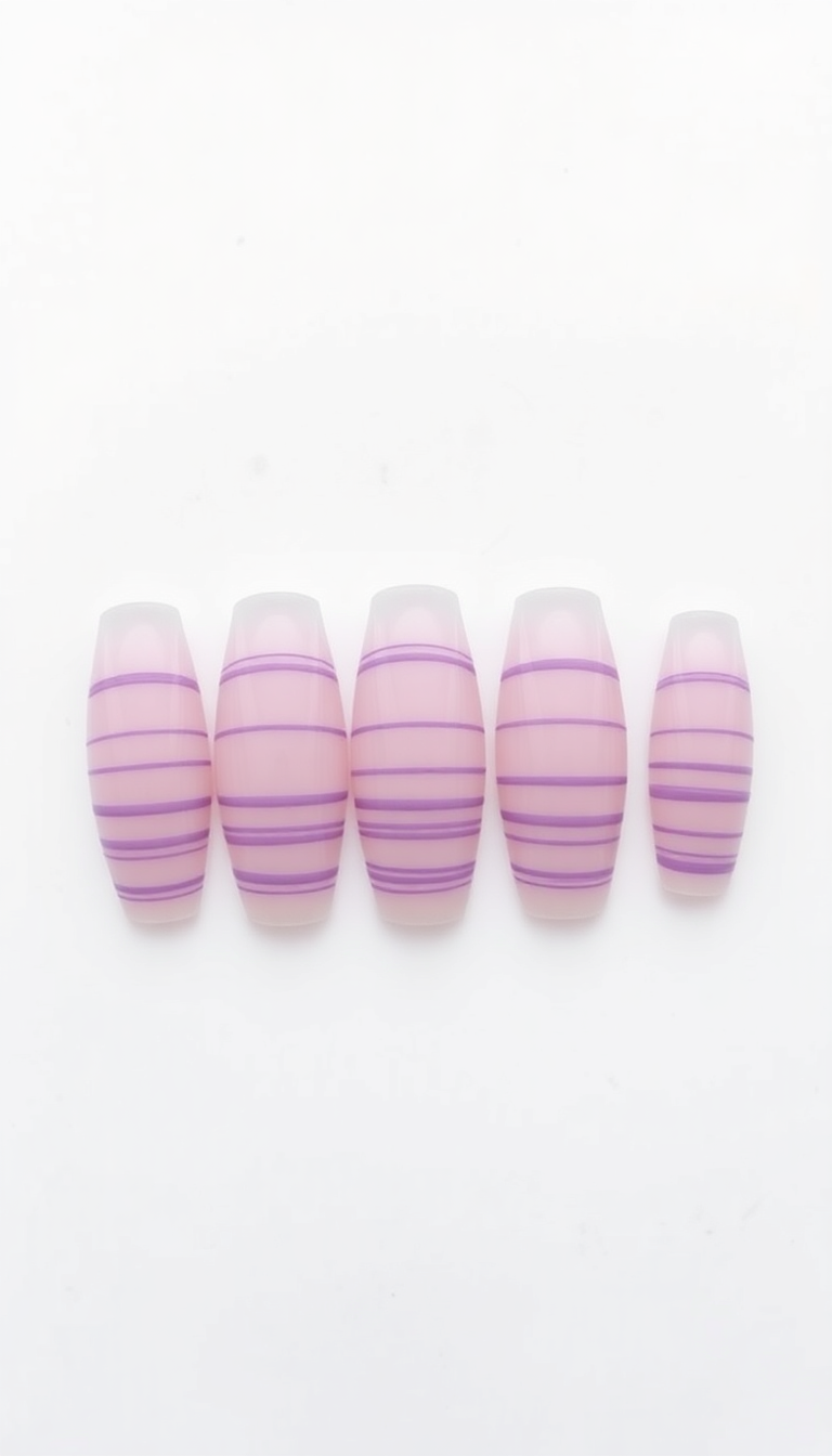 12. Minimalist Violet Stripes