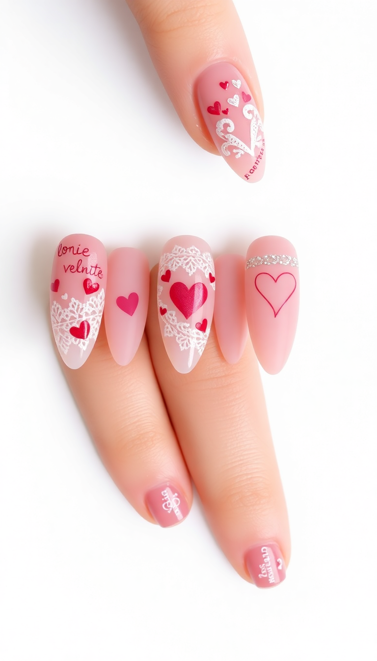 12. Valentine’s Day Nail Art