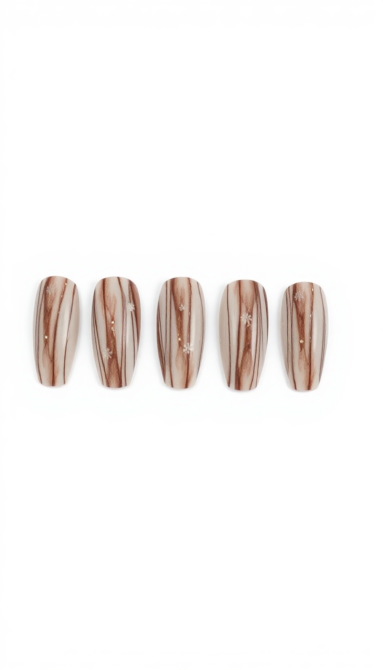 13. Rustic Wood Grain Glam